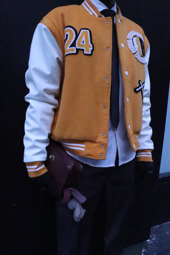 BARRA ORANGE PARIS VARSITY JACKET