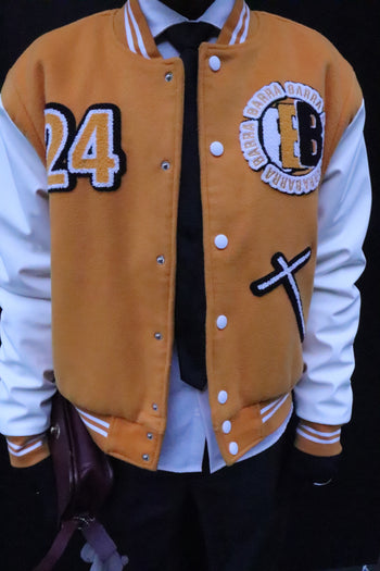 BARRA ORANGE PARIS VARSITY JACKET